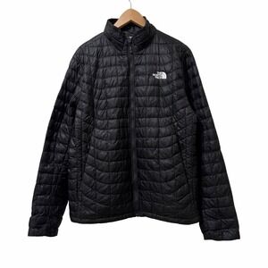 The North Face Mens Quilted Thermoball Eco Full Zip Puffer Jacket Size M Black